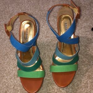 Beautiful blue/green wedges